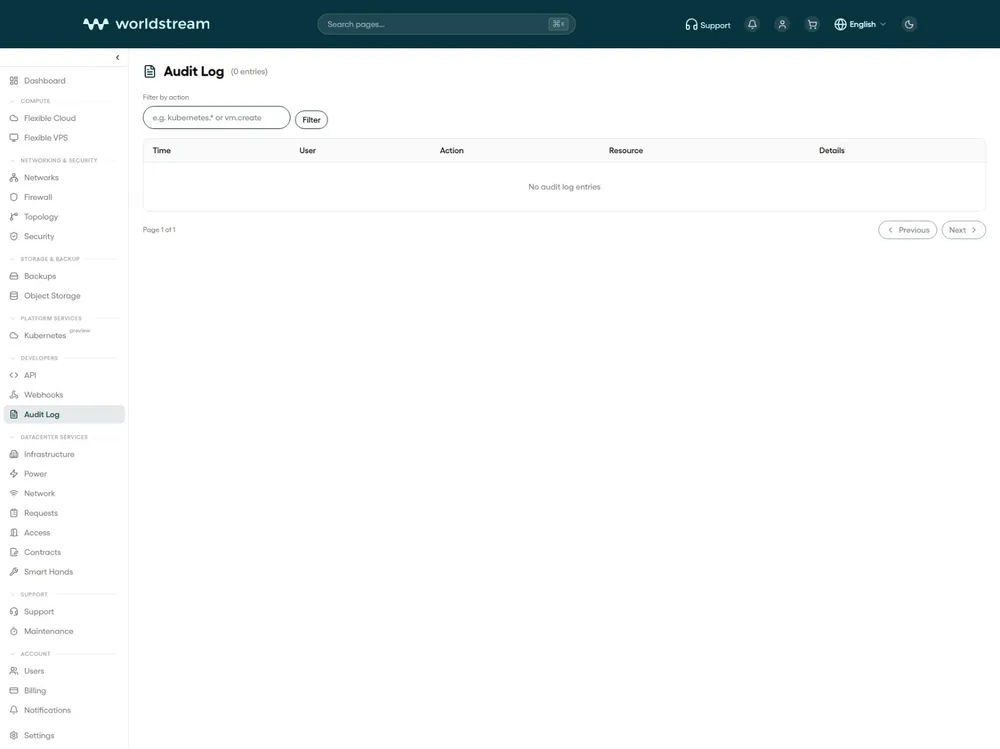 Audit Log